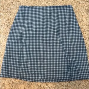 Brandy Melville Blue Plaid skirt